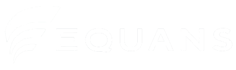 logo equans blanco
